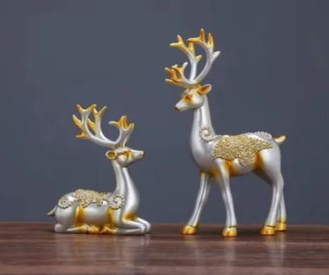 Christmas Simple Style Elk Resin Ornaments Artificial Decorations