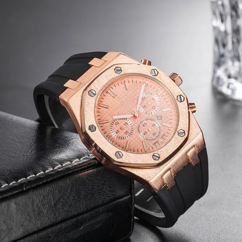 Casual Color Block Buckle Quartz Women's Watches