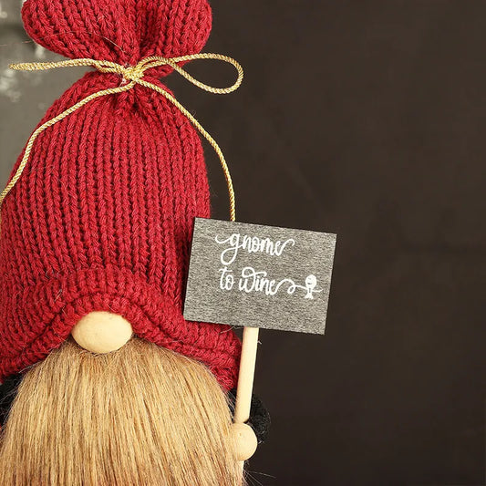 New Harvest Festival Knitted Doll Cartoon Figure Display Decorations Knitted Hat Tabletop Window Decoration Christmas Gifts
