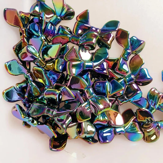 10 PCS/Package Plastic Resin Bow Knot Beads