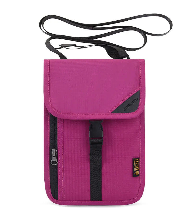 Unisex Basic Solid Color Nylon Passport Holders