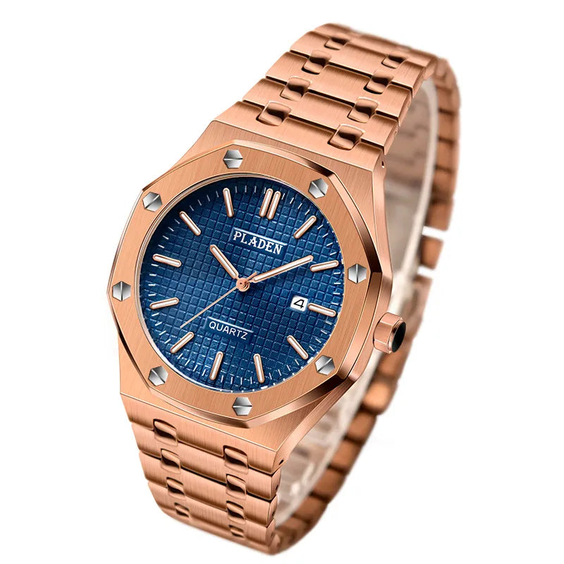 Business Geometric Butterfly Double Snap Quartz Men's Watches