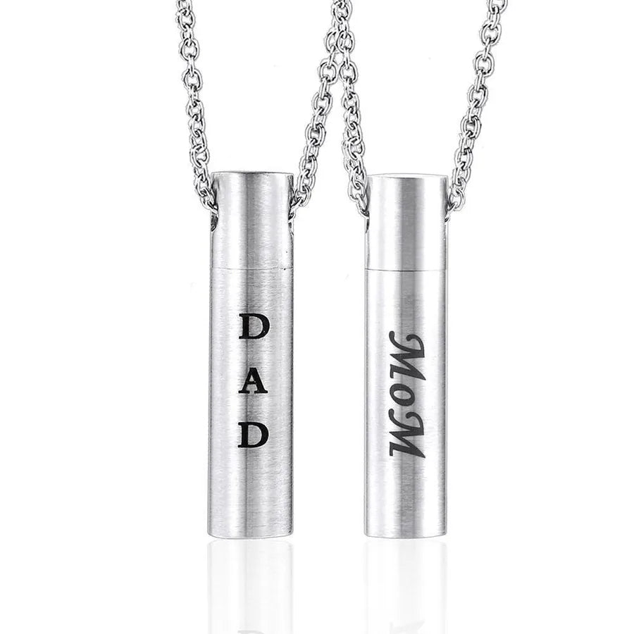 Simple Style Classic Style Letter Bottle 304 Stainless Steel Unisex Pendant Necklace