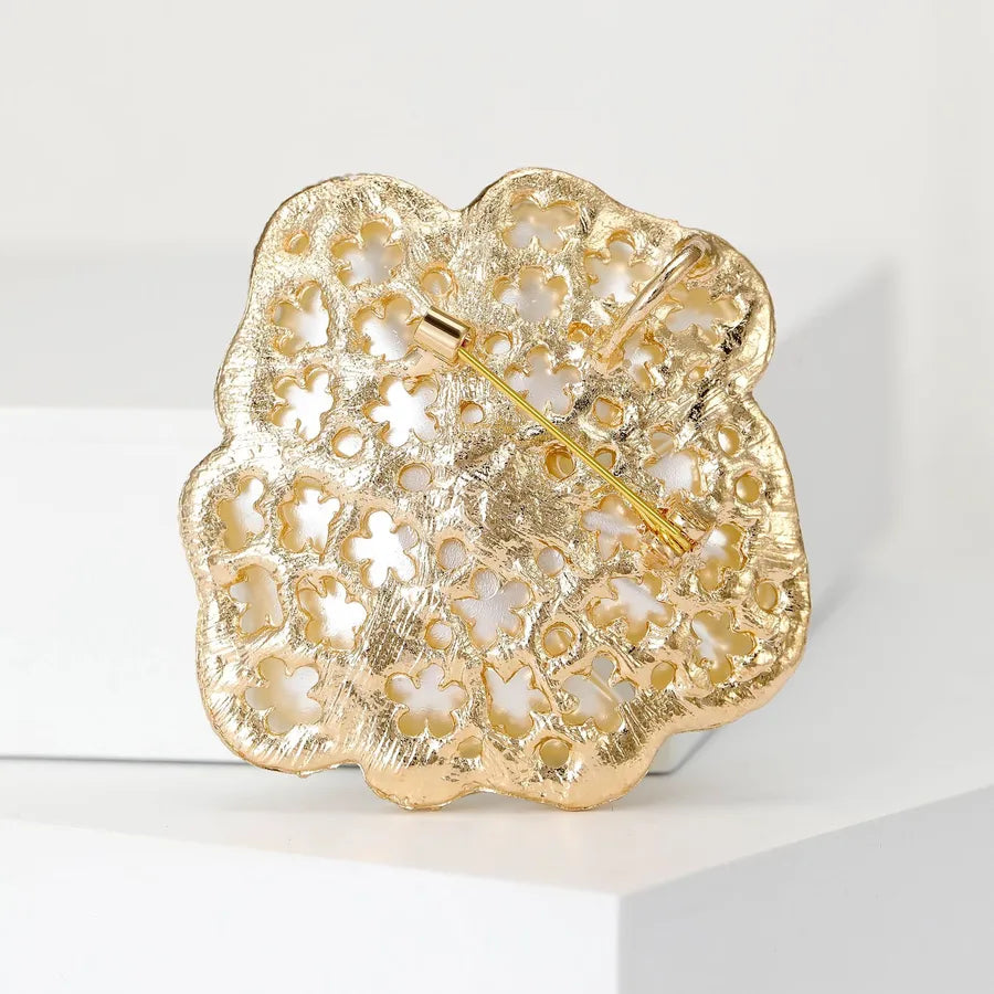 Lady Pin Flower Alloy Enamel Women's Brooches