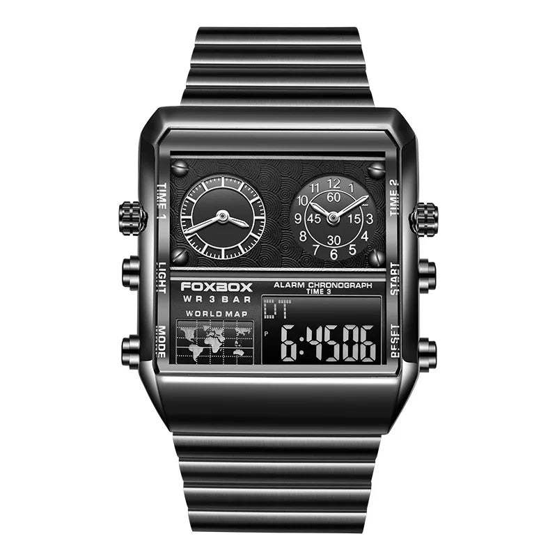 hip-hop retro solid color electronic men's watches