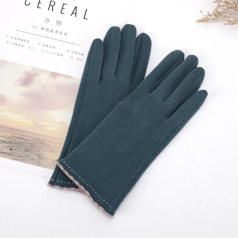 Women's Elegant Simple Style Solid Color Gloves