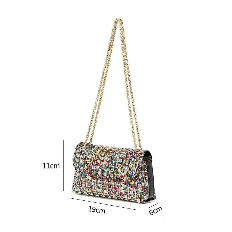 Women's Medium Arylic Solid Color Streetwear Square Magnetic Buckle Shoulder Bag
