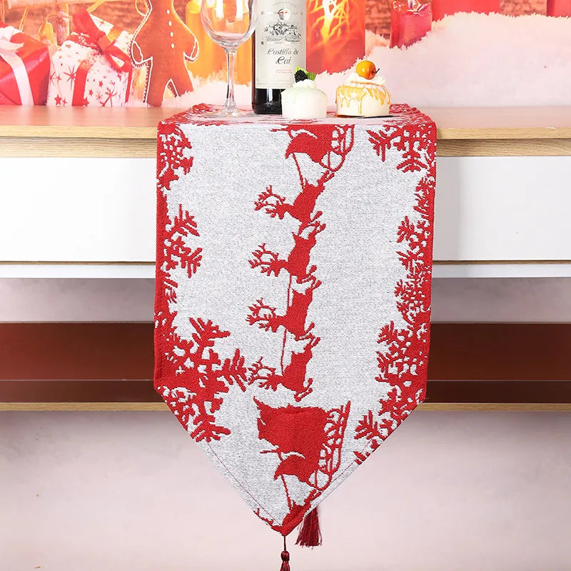 Christmas Fashion Elk Banquet tablecloth