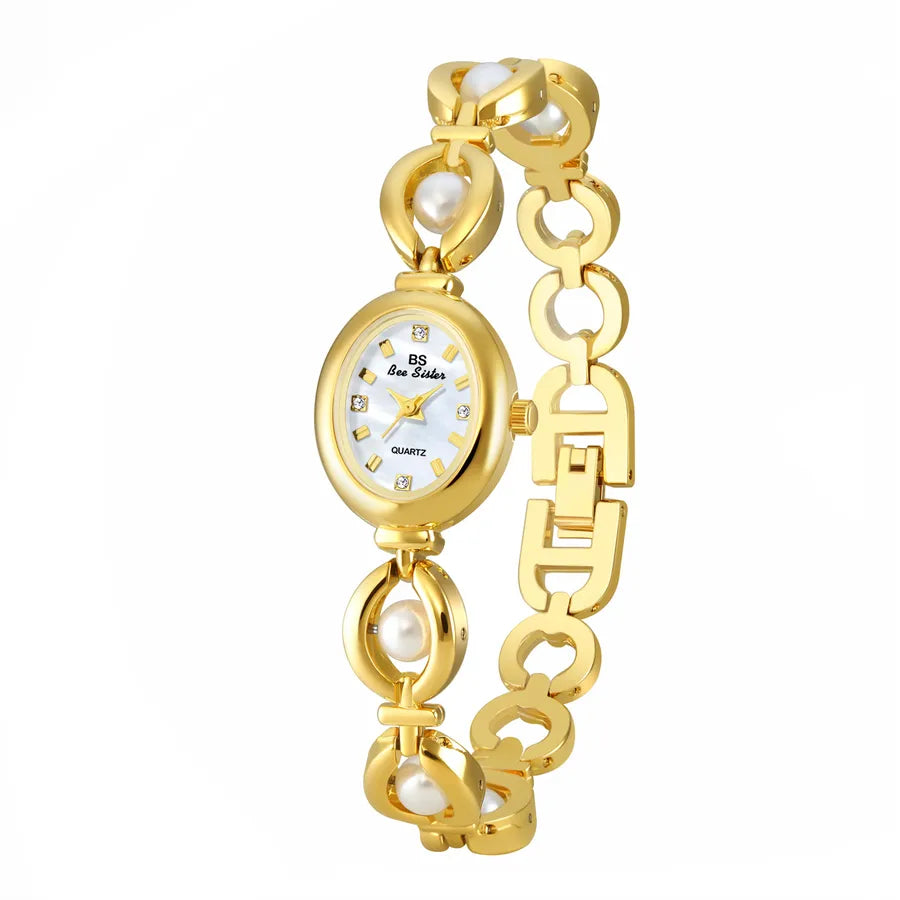 Simple Style Classic Style Solid Color Jewelry Buckle Quartz Women's Watches