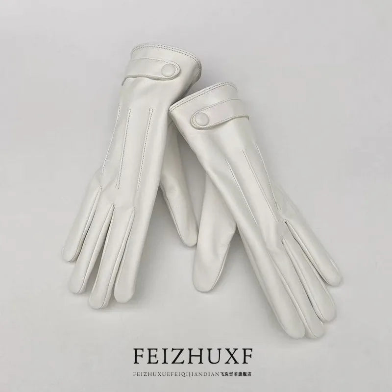 Women's Simple Style Solid Color Gloves
