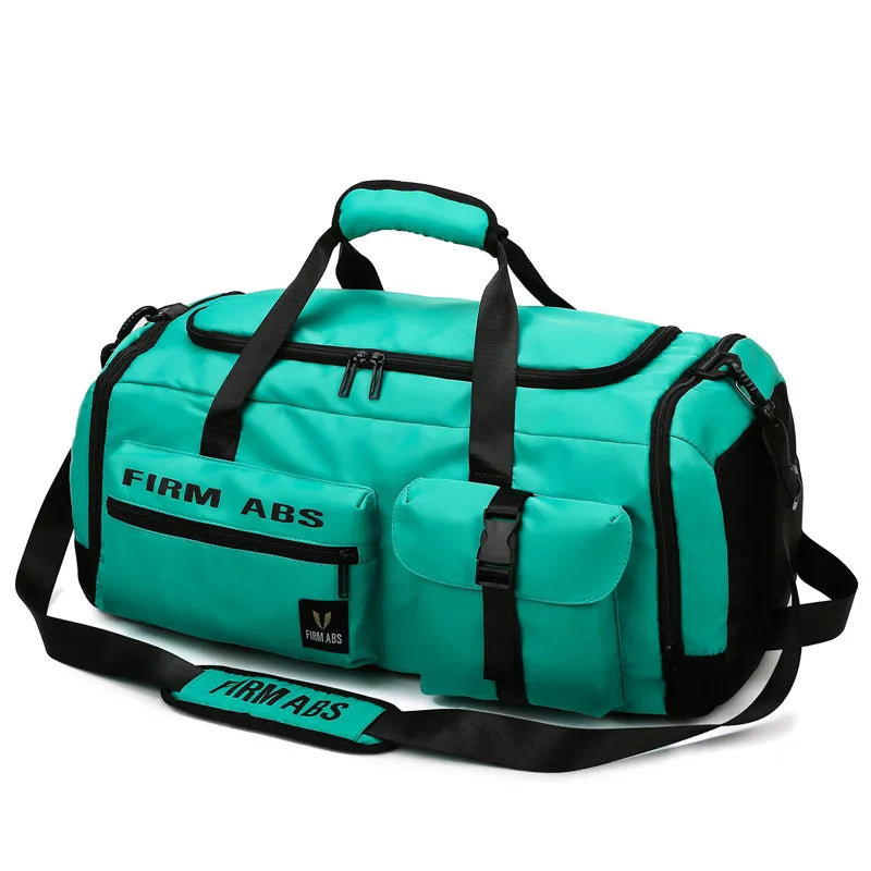 New Large Capacity Letter Travel Backpack Multi-purpose Portable Dry and Wet Separate Shoes Luggage Bag Oxford Cloth Fitness Bag