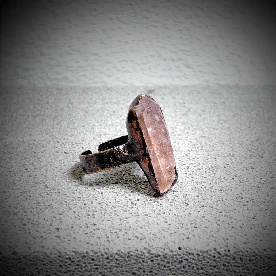 Vintage Style Novelty Simple Style Asymmetrical Irregular natural stone Stone Asymmetrical Irregular Crystal Gem Crystal Birthstone Women's Open Rings