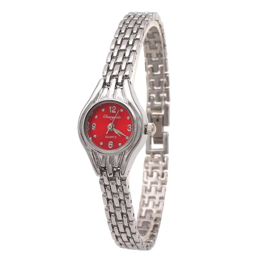 Casual Round Buckle Quartz Watch Women's Watches