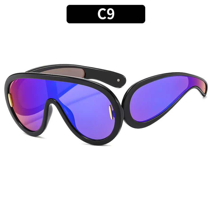 Streetwear Irregular Pc Special-Shaped Mirror Full Frame Glasses
