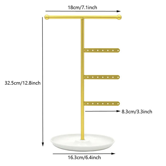 1 Piece Metal Iron Modern Style Artistic Geometric Jewelry Display Jewelry Rack