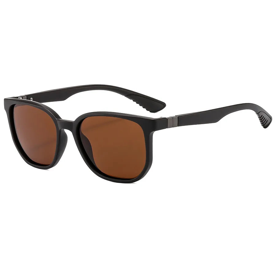 Vacation Classic Style Solid Color Pc Square Full Frame Men's Sunglasses