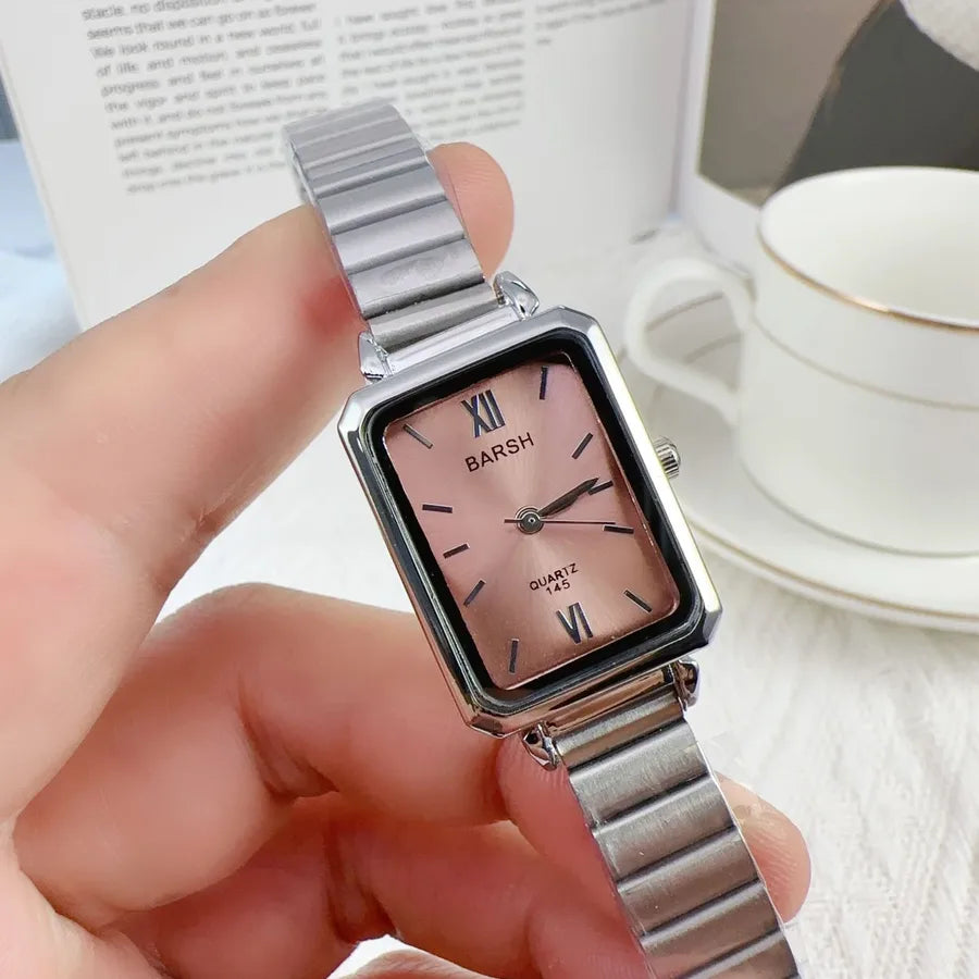 Casual Square Concealed Buckle Quartz Women's Watches