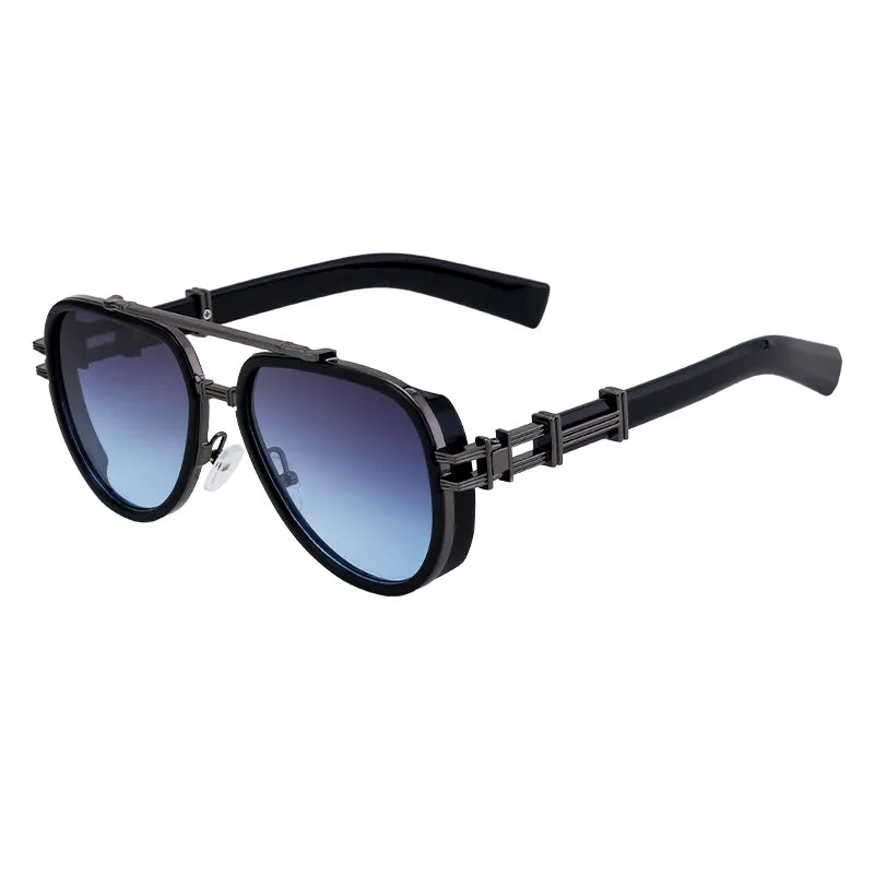 Streetwear Geometric Pc toad glasses Full Frame Men's Sunglasses