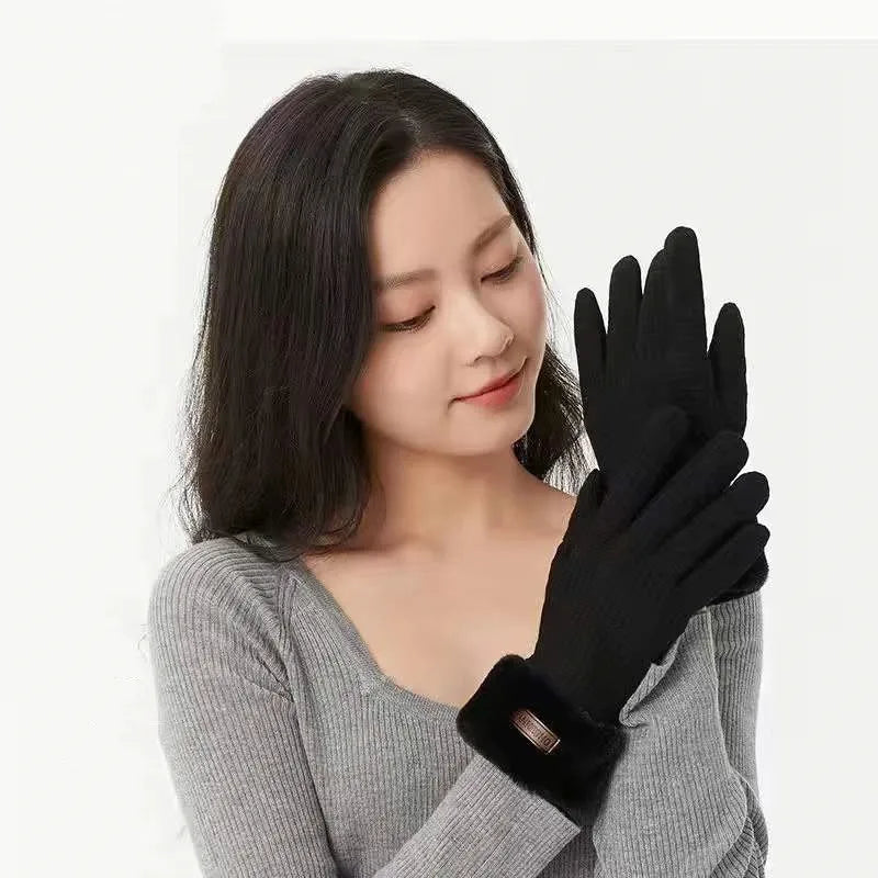 Women's Elegant Simple Style Color Block Gloves