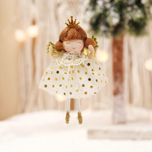 Christmas Princess Cartoon Style Cute Cartoon Character Indoor Family Gathering Festival Hanging Ornaments