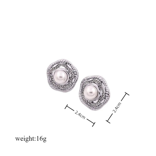 1 Pair Glam Cute Vintage Style Solid Color Polishing 304 Stainless Steel 18K Gold Plated Butterfly Backs Ear Studs