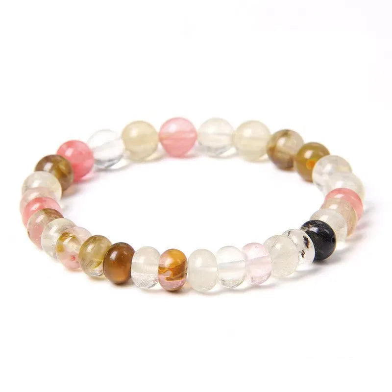 Retro Classic Style Geometric Colorful natural stone Howlite Amethyst Bracelets In Bulk