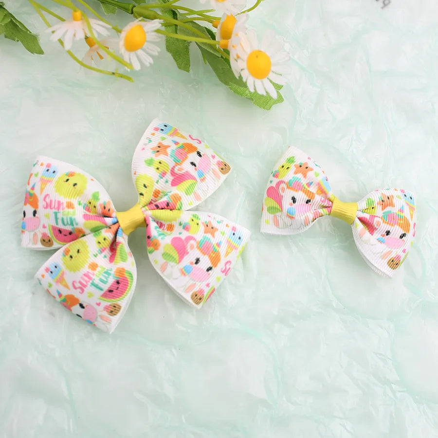 Summer National Day Fruit Bow Hairpin Flamingo Pineapple Bow Spring New