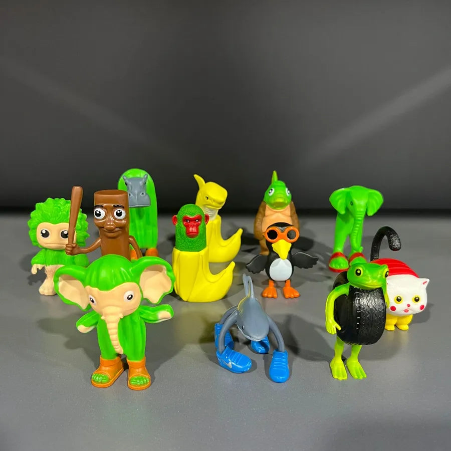 Hot Selling U.S. Ai Shanhaijing Shoes Shark-wearing Stick-wearing PVC Doll Hand-made Creative Ornaments
