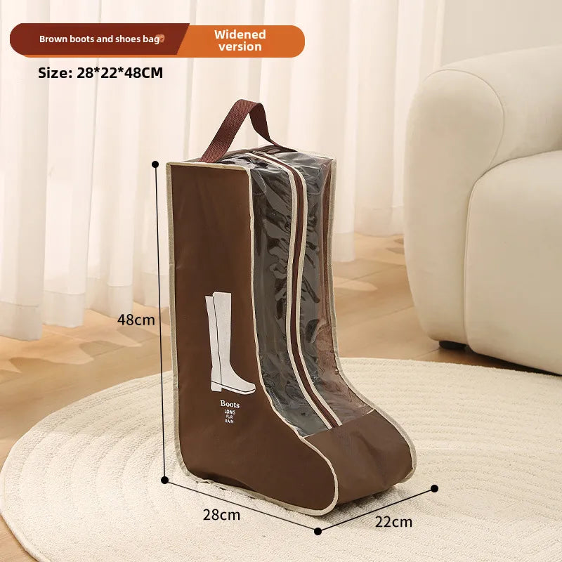 New shoes storage bag shoes thickened non-woven boots short boots storage shoes bag home shoes storage artifact