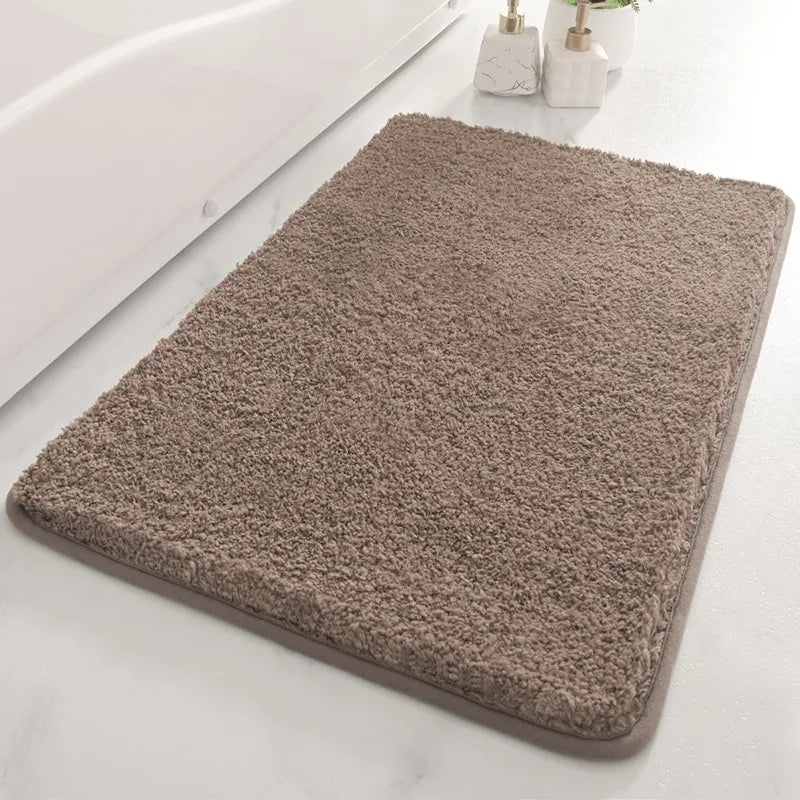 Cake velvet solid color bedroom living room carpet light luxury home entrance floor mat bathroom thickened absorbent non-slip floor mat