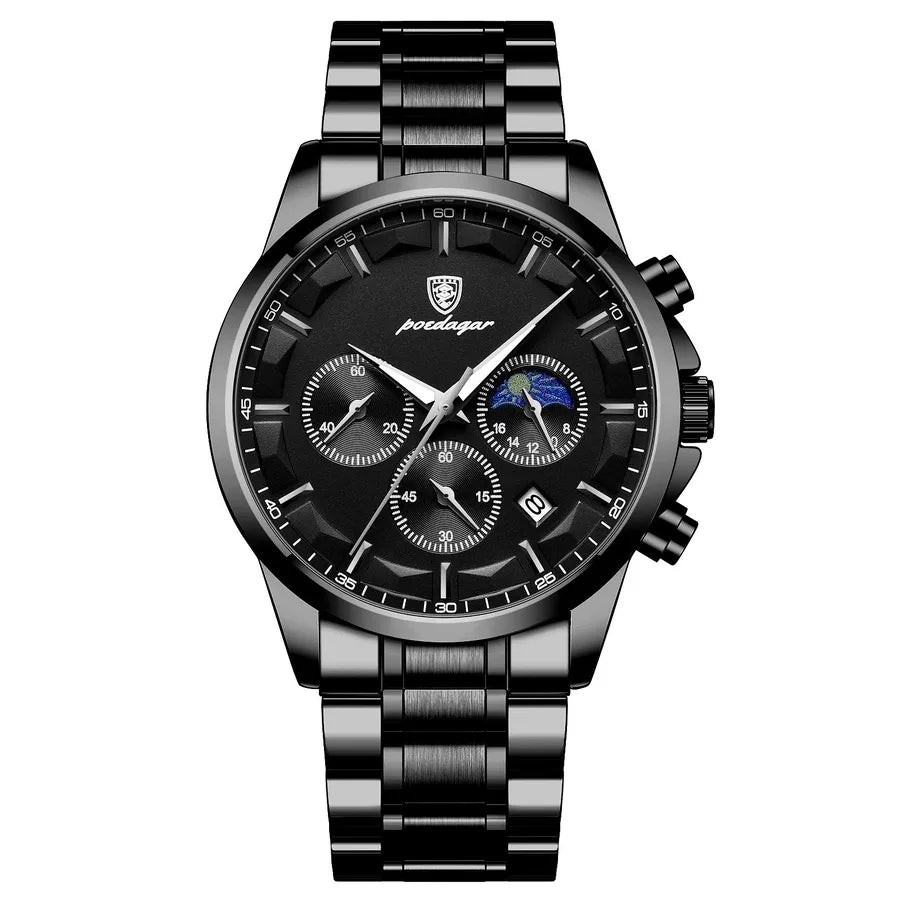 simple style solid color single folding buckle quartz men's watches