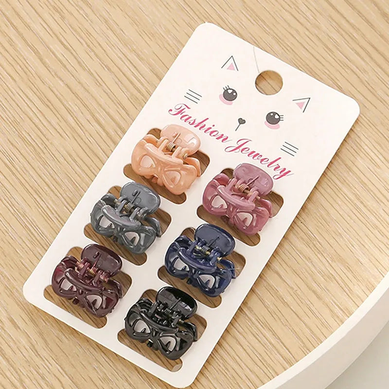 Cute Preppy Style Simple Style Women's Semicircle Bow Knot Plastic Hair Clip Hair Claws