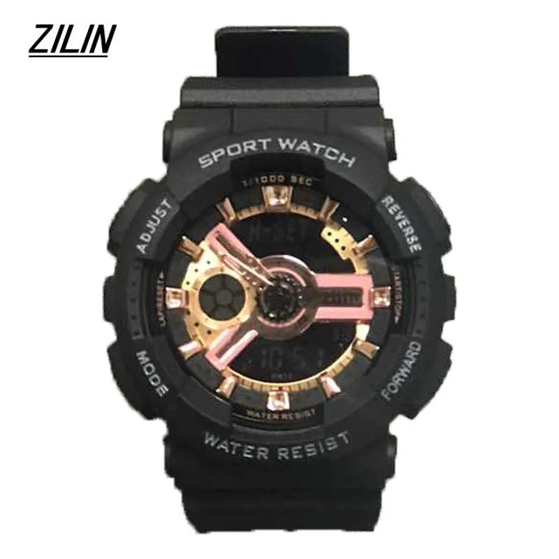 Electronic Watch Sports High School Students Men's Luminous Electronic Watch Trendy Alarm Clock Men's Multifunctional Teenagers