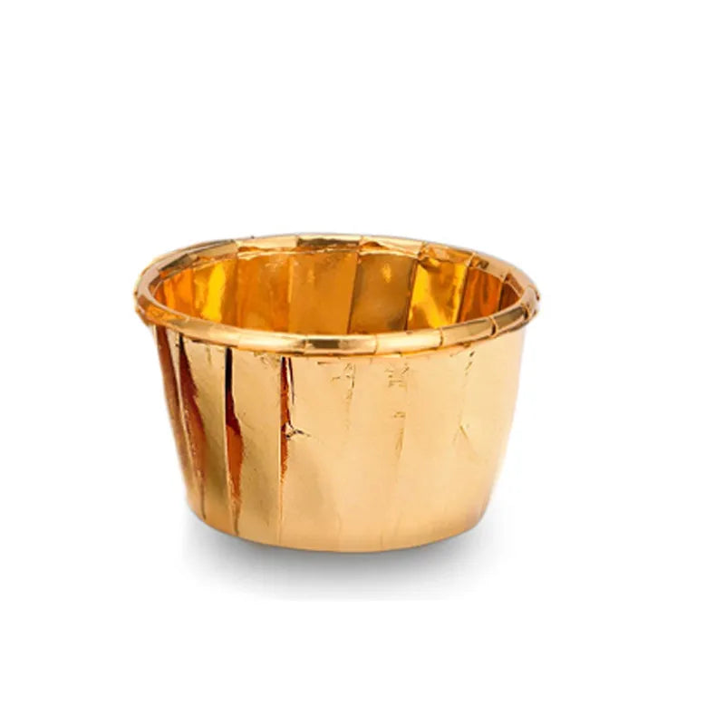 Simple Style Solid Color Double-Sided Aluminum Composite Paper Bakeware cake cups
