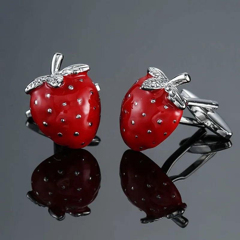 simple style leaf flower copper plating unisex cufflinks 1 pair