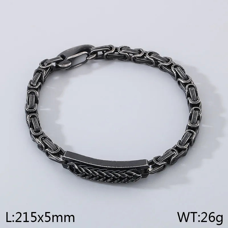 Simple Style Geometric 304 Stainless Steel Bracelets In Bulk