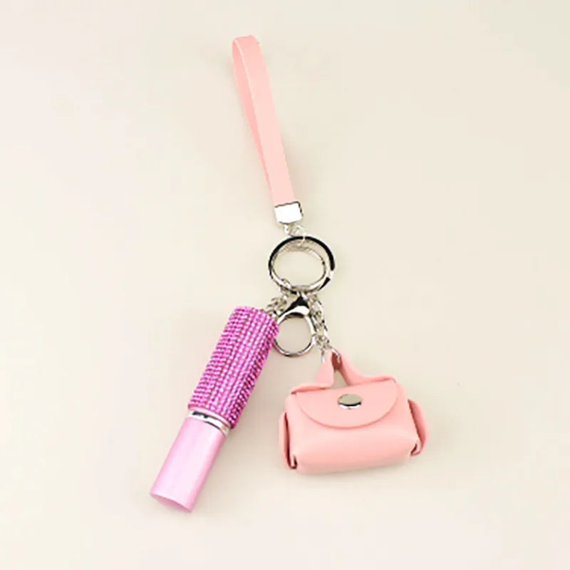 Casual Elegant Geometric Pu Leather Alloy Keychain