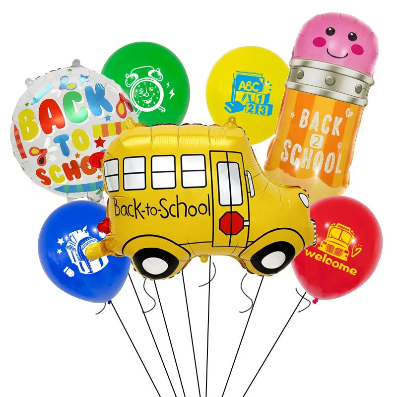 Back To School Simple Style Letter Aluminum Film School Birthday Balloons