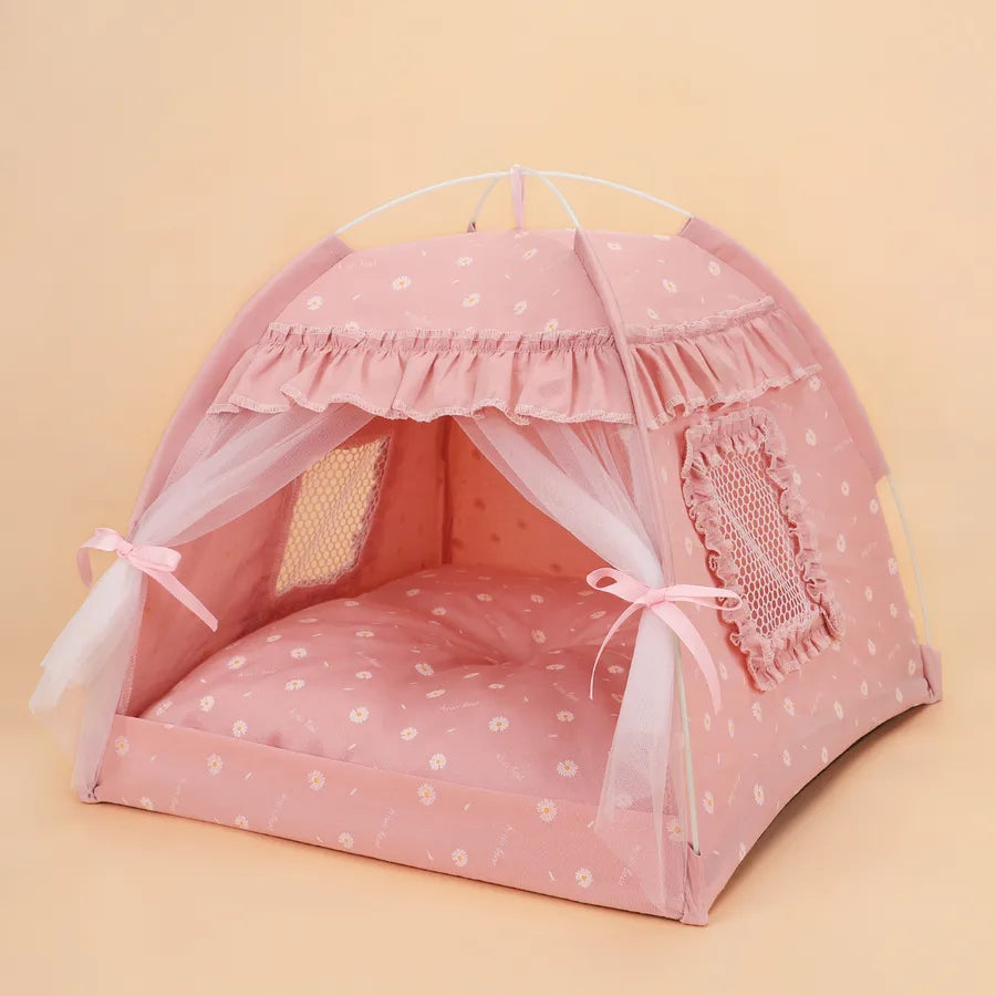 simple style cloth color block pet bed