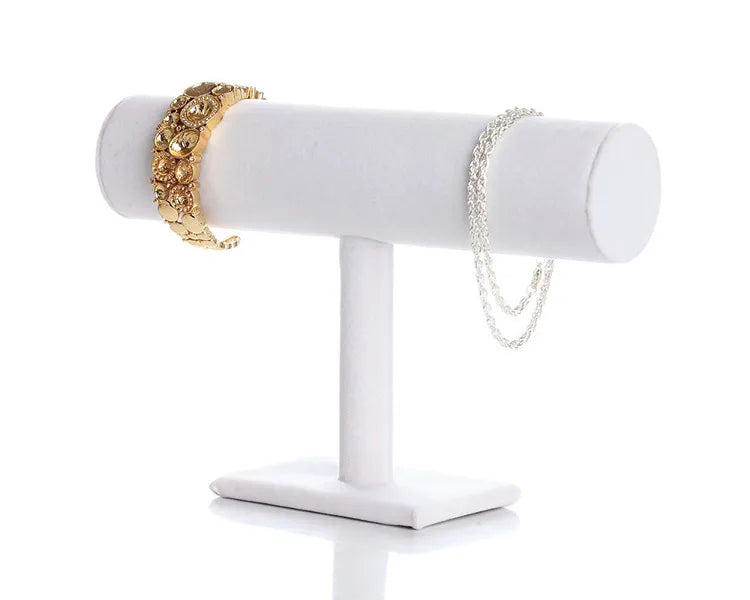 Velvet Jewelry Display Stand Single Layer Bracelet Flower Headband Hairband Shop Rack Artistic Style PP Material Jewelry Holder