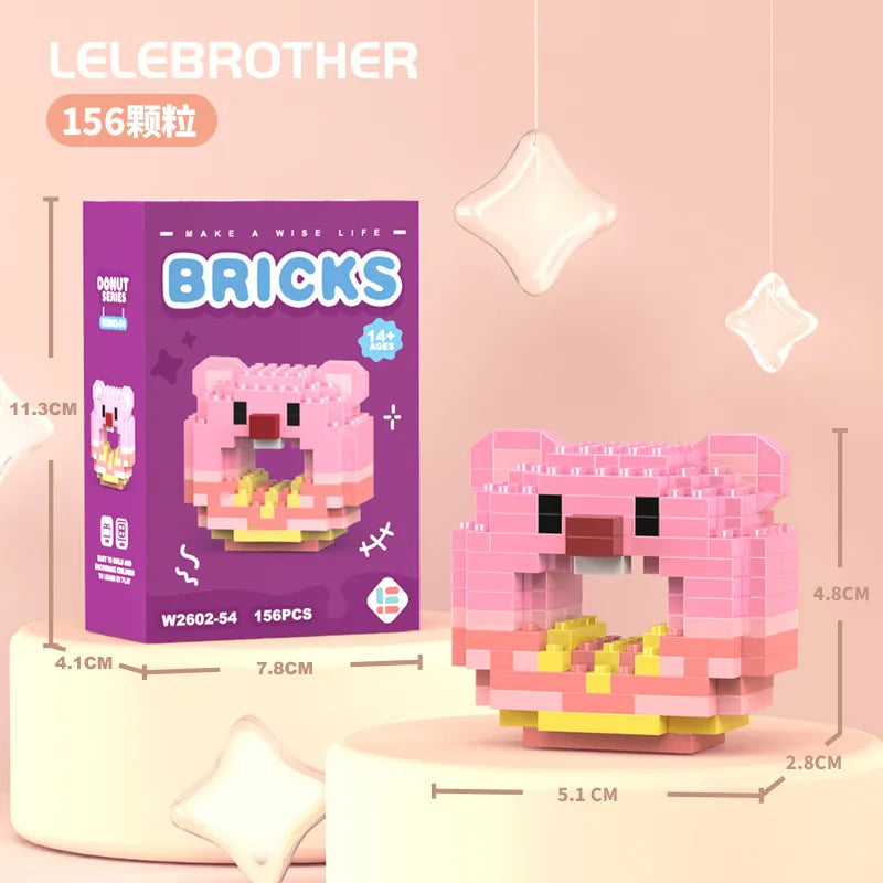 Children Unisex Animal Cartoon Plastic Building Toys