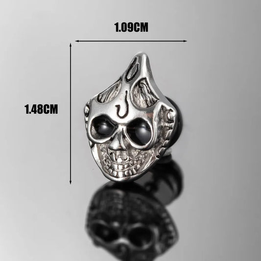 1 Piece Halloween Vintage Style Simple Style Cool Style Cat Skull Eagle 316 Stainless Steel Ear Studs