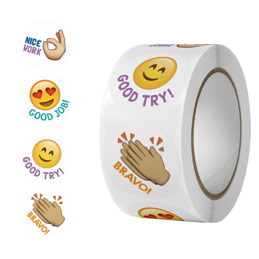 cute Smile sticker children reward label sealing sticker