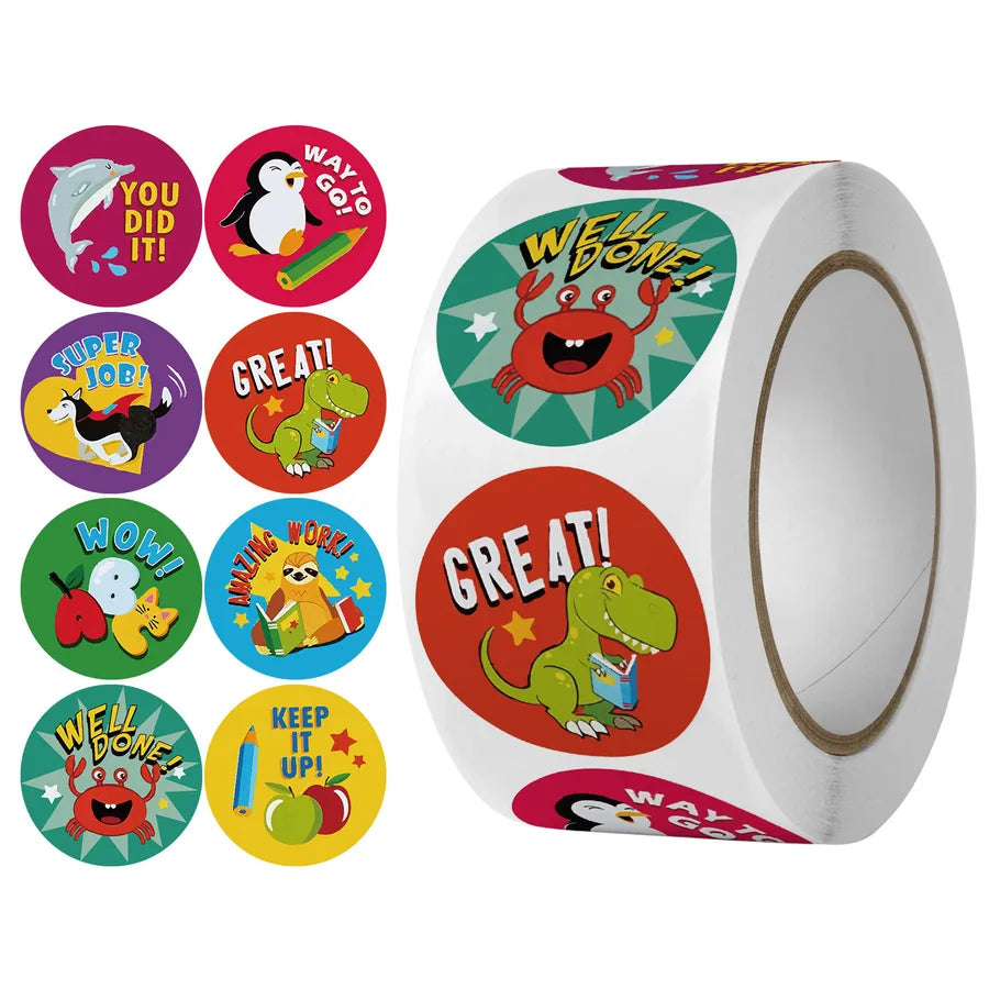 animal cartoon letter school festival copper plate sticker cute adhesive tape