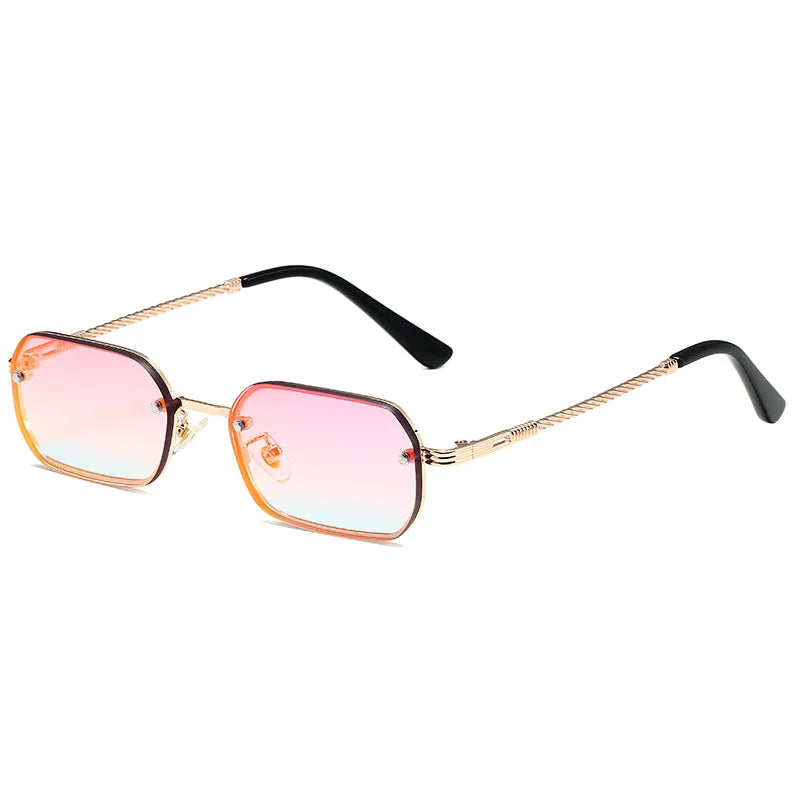 Vacation Simple Style Color Block Pc Square Full Frame Women's Sunglasses