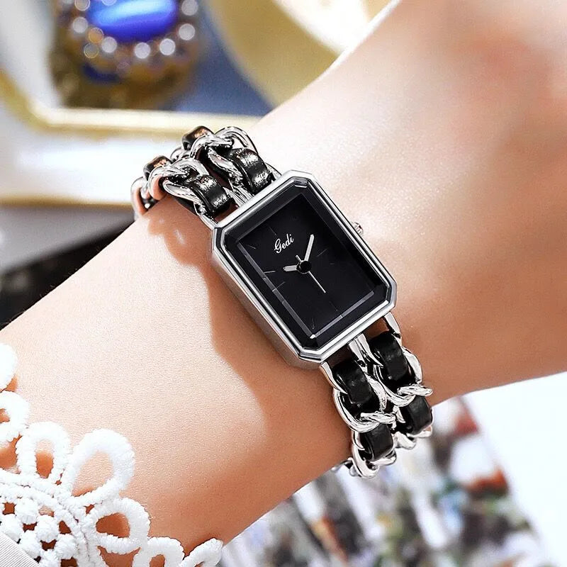 Elegant Vintage Style Geometric Jewelry Buckle Quartz Watch Women's Watches