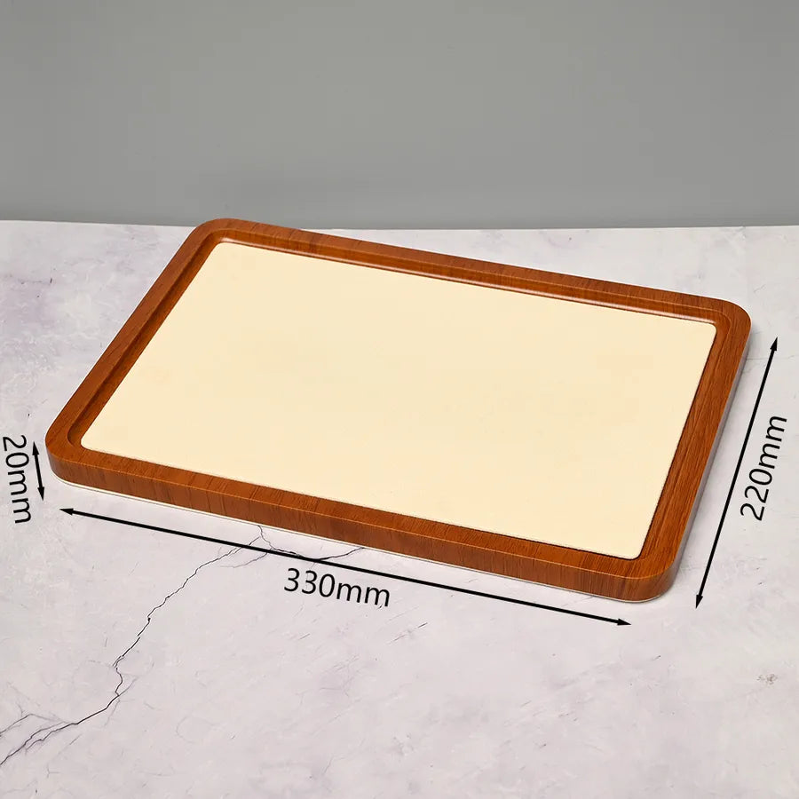 Handmade DIY Jewelry Display Plate Earring Bracelet Ring Square Rectangle Decorative Storage Tray Simple Style Wooden Velvet