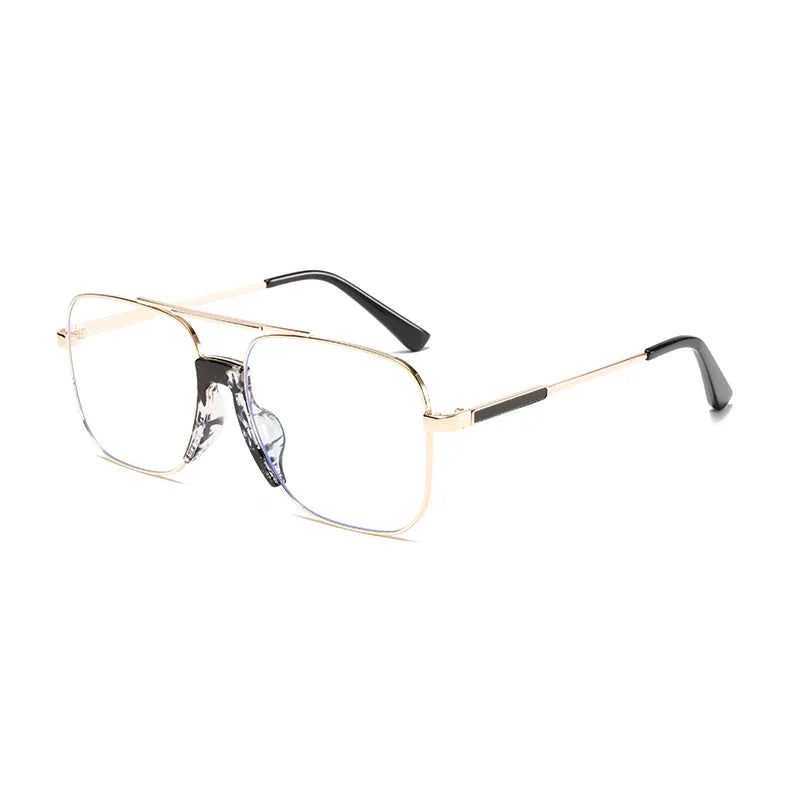 Streetwear Solid Color Pc Square Full Frame Men's Sunglasses