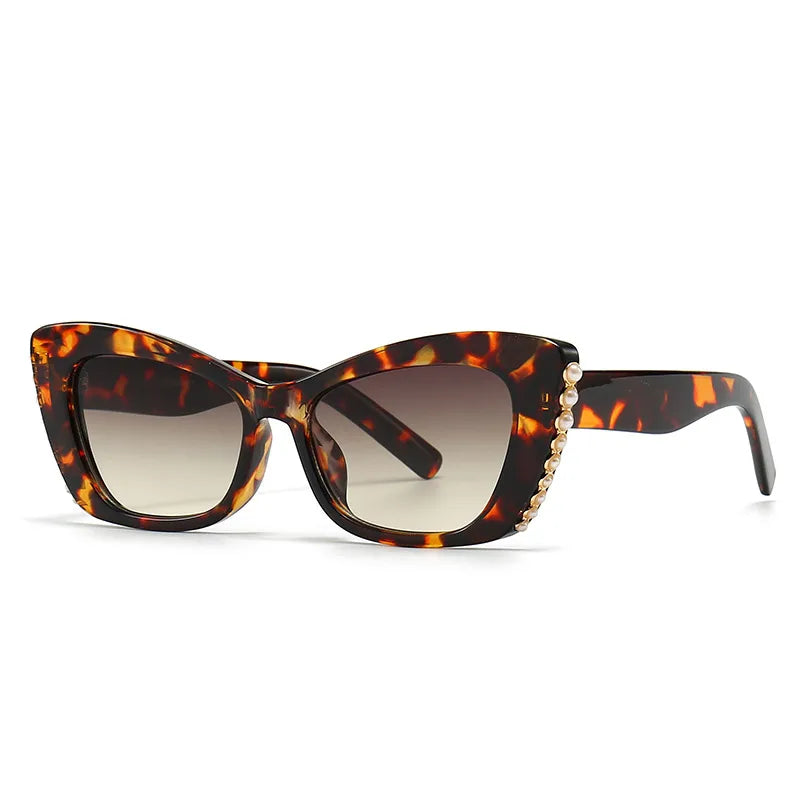 Streetwear Solid Color Pc Cat Eye Full Frame Women's Sunglasses
