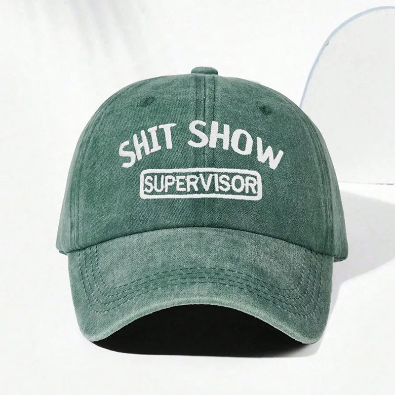 Unisex Classic Style Letter Curved Eaves Baseball Cap